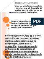 Condiciones colaboración enseñanza aprendizaje