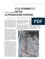 Efecto de La Vitamina E y El Selenio en La Producción Porcina