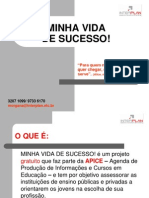 APRESENTAÇÃO PROGRAMA MINHA VIDA DE SUCESSO -II