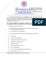 JNTU PHD 2008 2010 Guidelines