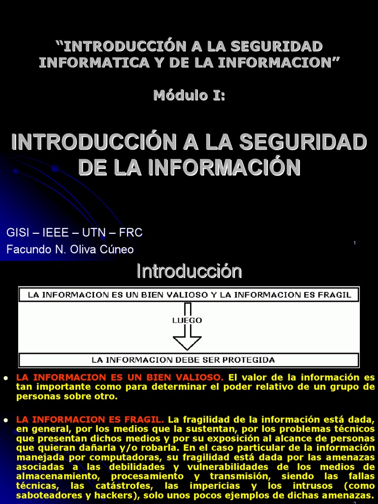 Seguridad de La Informacion | PDF | Seguridad de información ...