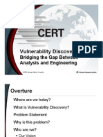 CERTCC Vulnerability Discovery