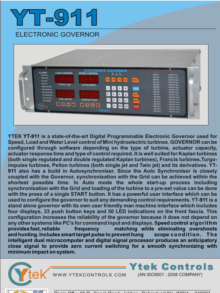 Electronic Governor Signal (Electrical Engineering) Electricity