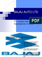 Bajaj Auto LTD: IT Is Lowest Cost Scooter Manufacturer of World