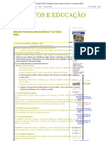 PROJETOS E EDUCAÇÃO - Educação - Resumo de Aulas de Química 1° Ano Ensino Médio