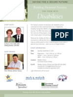 Disabilities: Building Financial Security