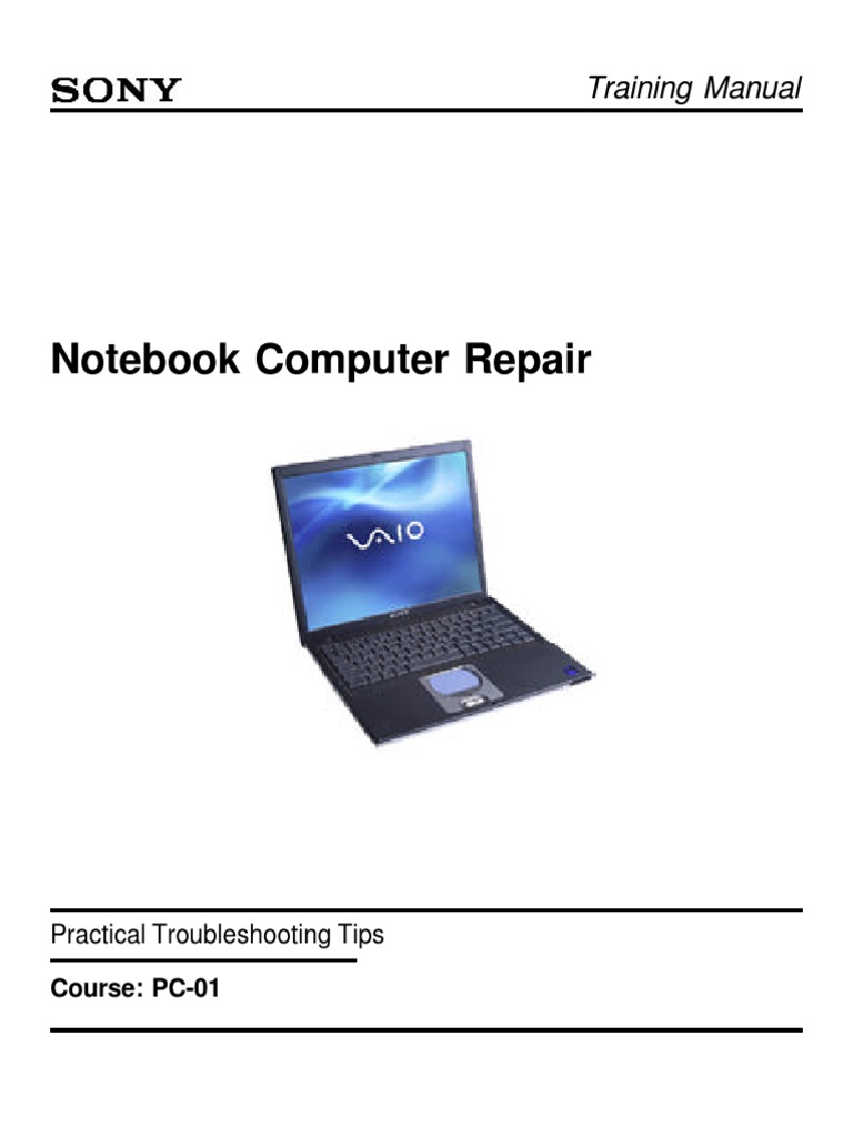 Sony Vaio Trainingmanual Booting Bios