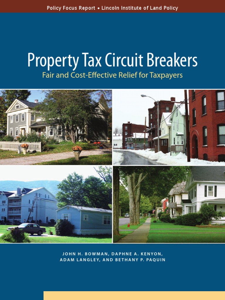 Property Tax Circuit Breakers | Property Tax | Taxes