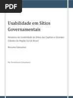 Analise Usabilidade Prefeituras Sul Resumo