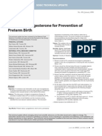 The Use of Progesterone For Prevention of Preterm Birth