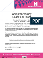 Compton Verney Heritage Open Days Poster