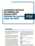 Encuesta Nacional de Hábitos de Lectura 2011