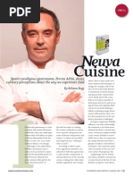 Ferran Adrià Nueva Cuisine