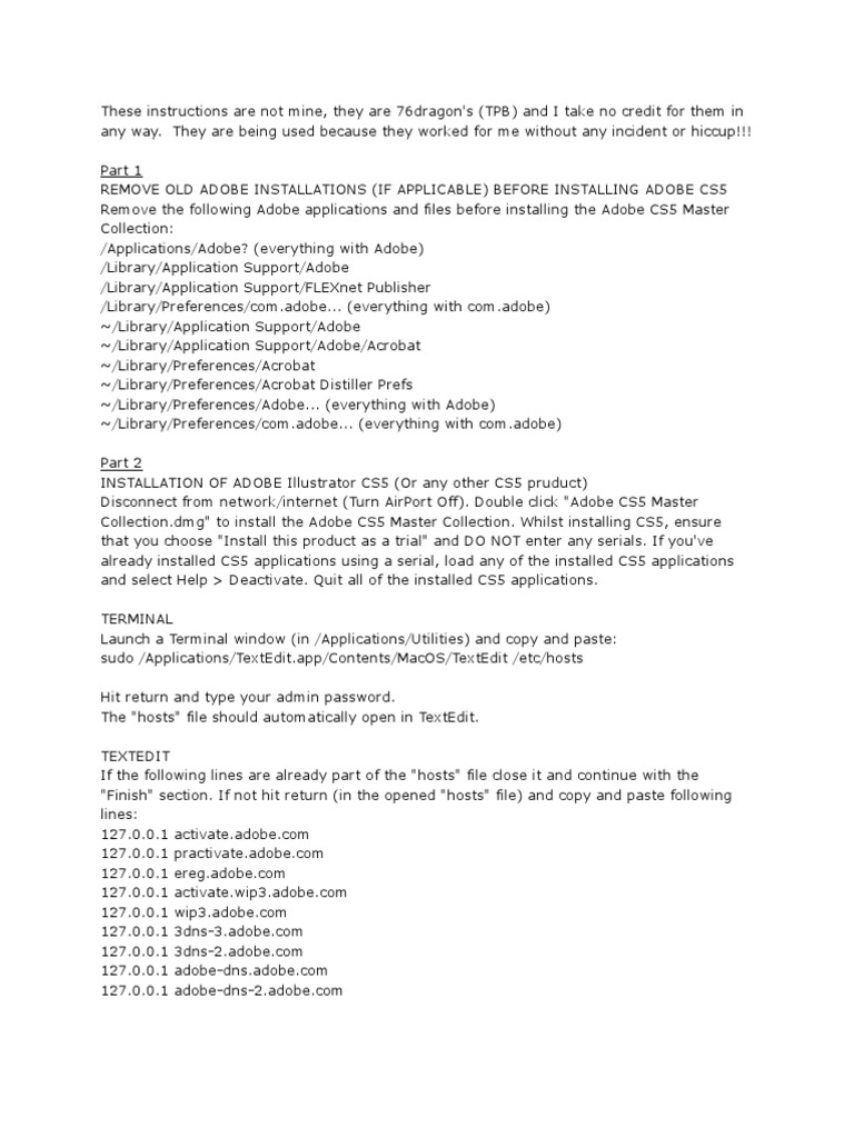 Install Adobe Illustrator CS5 Crack Guide | PDF | Adobe Illustrator ...