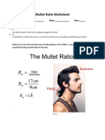 Mullet Ratio Worksheet