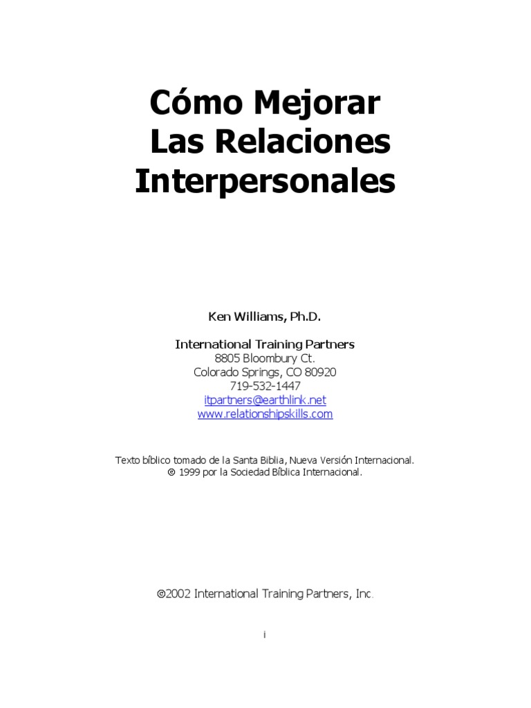 Relaciones Interpersonales | Descargar gratis PDF | Amor | Oración