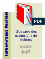 Glossaire Des Extensions de Fichiers PDF