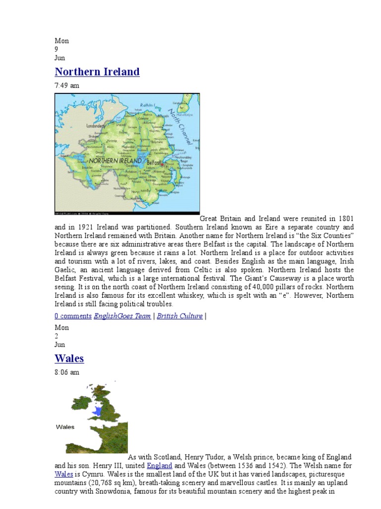 British Culture | PDF | United Kingdom | Scotland