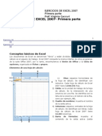 Ejercicios de Excel 2007 Primera Parte