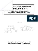 Paul Coggins Report On DISD Superintendent Mike Miles 9.6.2013