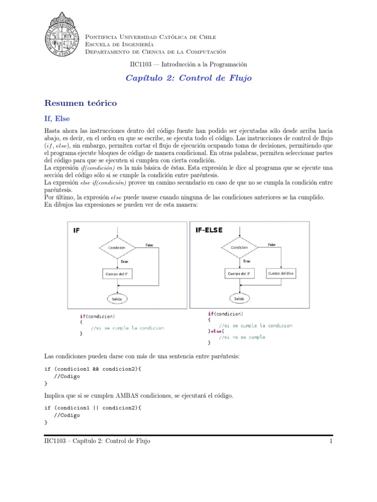 Control de Flujo en Programación Java | PDF | Flujo de control ...