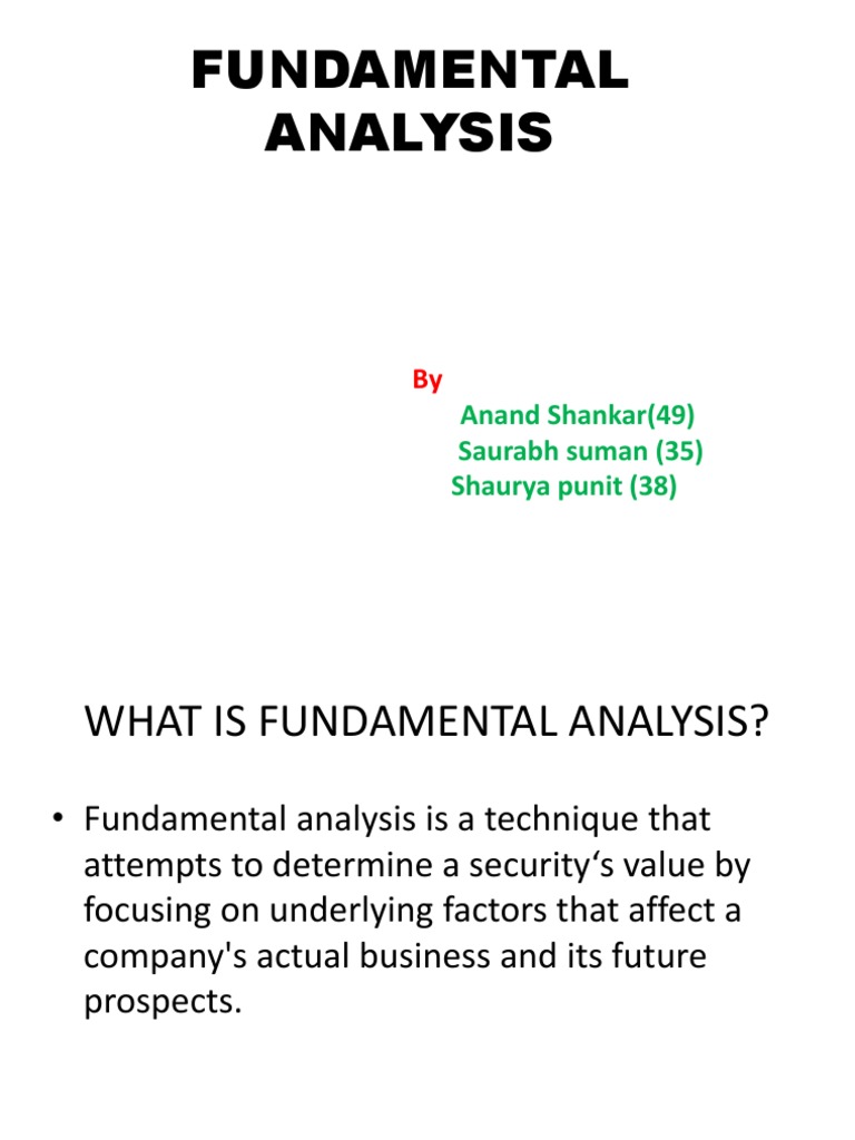 Understanding Fundamental Analysis | PDF | Government Budget Balance ...