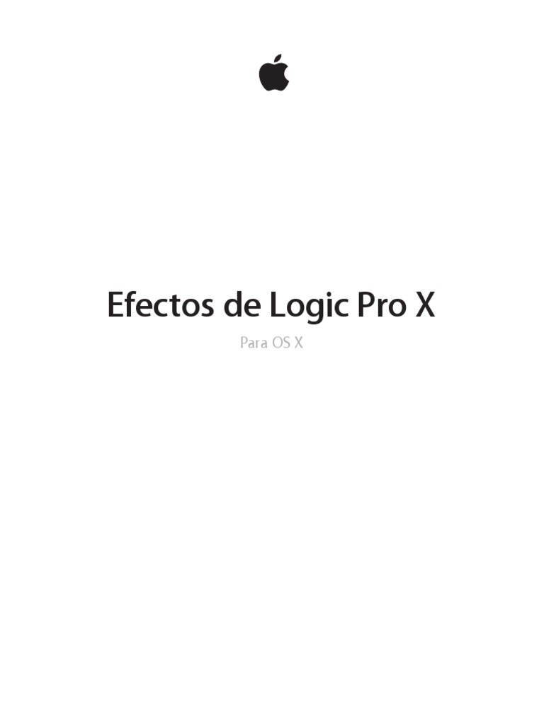 Logic Pro X Effects e PDF Apple Inc. Altoparlante
