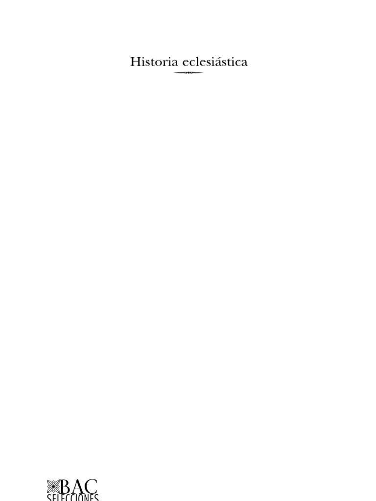 Eusebio de Cesarea Historia Eclesiástica PDF Eusebio Constantino el grande