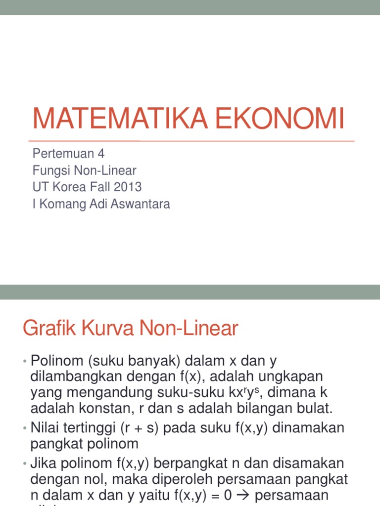 Espa4122 Matematika Ekonomi Modul 5 Ppt