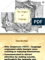 Topic 1 - Origins of Language
