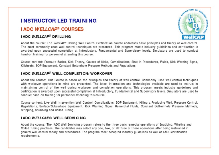 Instructor Led Training | PDF