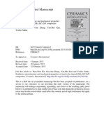 Synthesis, Microstructure and Mechanical Properties