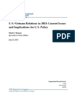 U.S.-Vietnam Relations in 2013: Current Issues and Implications For U.S. Policy
