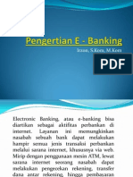 Pengertian E - Banking