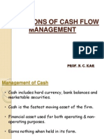 Dimensions of Cash Flow Management: Prof. N. C. Kar