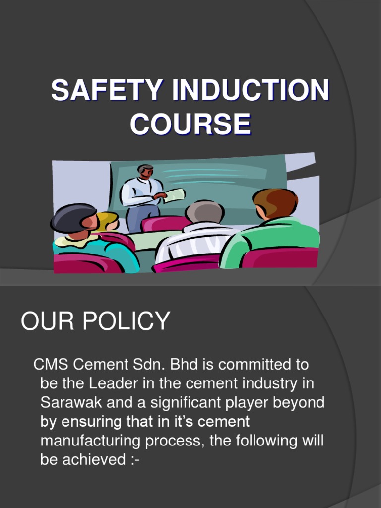 CMS Cement Safety Induction Course | PDF | Occupational Safety And ...