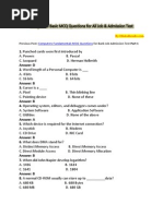 Basic Computer Quiz Questions With Answers | PDF | C (Programming ...