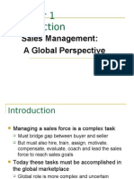 Sales Management: A Global Perspective