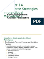 Sales Force Strategies in The Global Marketplace