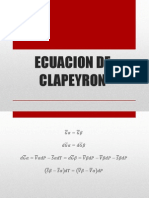 Ecuacion de Clapeyron