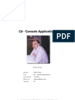 C Sharp Console Applications