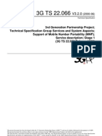 3rd Generation Partnership Project Technical Specification Group Services and System Aspects Support of Mobile Number Portability (MNP) Service Description Stage 1 (3G TS 22.066 Release 1999)