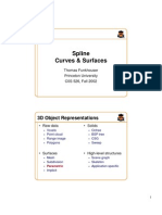 Spline Curves & Surfaces: 3D Object Representations