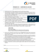 Compromisos Emprendefe 2011 - Segmento Hijos de Microempresarios