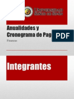 Anualidades y Cronogramas de Pago