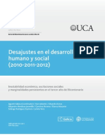 Barómetro de La Deuda Social Argentina ODSA-UCA (2010, 2011, 2012)