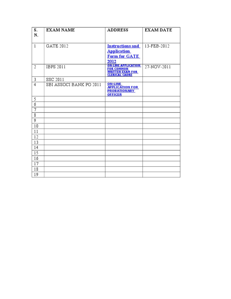 Exam Form | PDF | Technology & Engineering