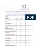 Induction Checklist: General YES NO N/A