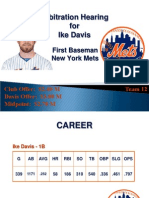 Arbitration Hearing For Ike Davis: First Baseman New York Mets