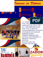 Poster Basketball Camp in Spain 2009